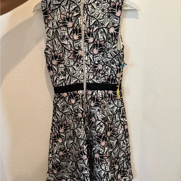 Self-Portrait Black and Pink Floral Lace Kids Dress - Picture 3 of 4